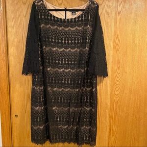 Jessica Howard Black Lace Cocktail Dress